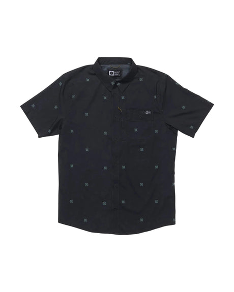SALTY CREW Flagship UV Button Up Shirt Phanton Men's Short Sleeve Button Up Shirts Salty Crew 