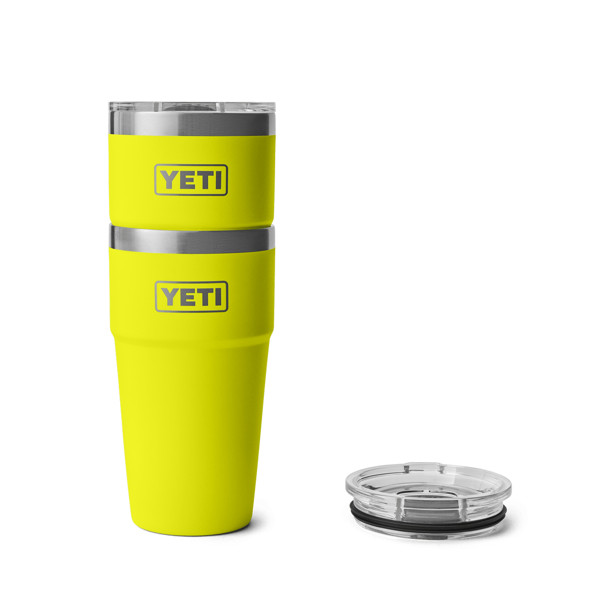 YETI Rambler 591 ML Stackable Cup With Magslider Lid Firefly Yellow Drinkware Yeti 