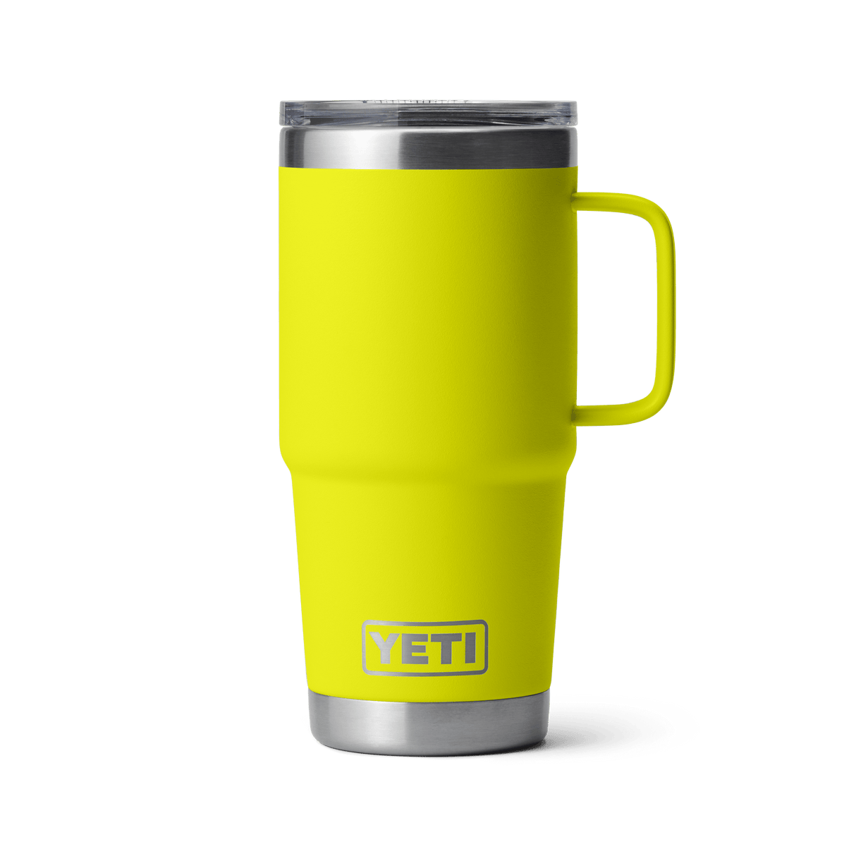 YETI Rambler 591 ML Travel Mug With Stronghold Lid Firefly Yellow Drinkware Yeti 
