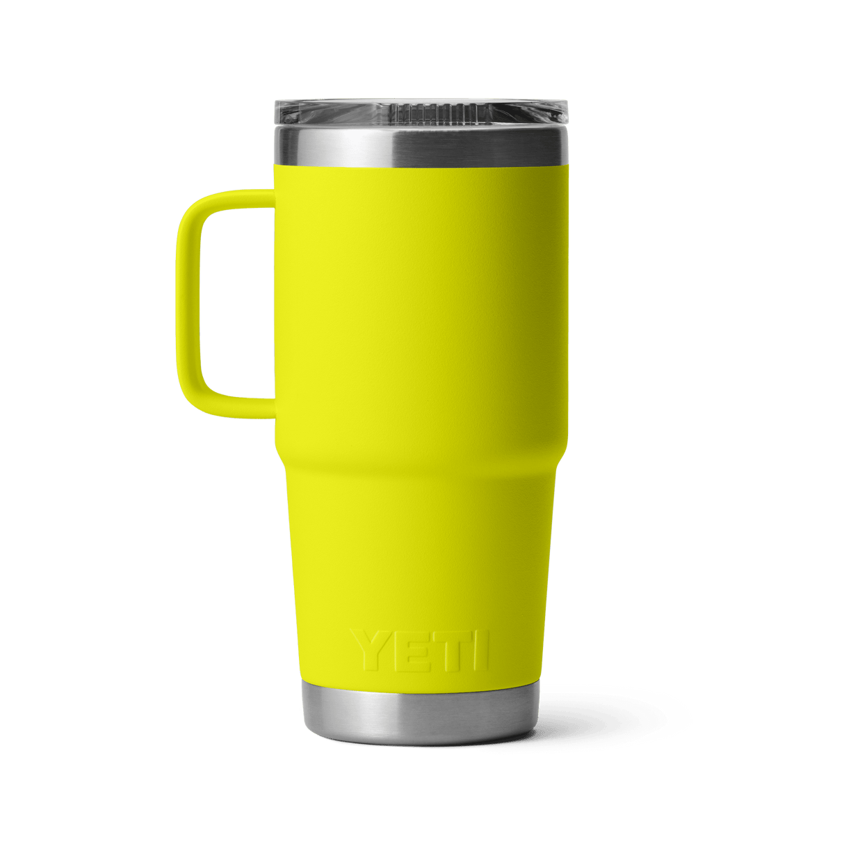 YETI Rambler 591 ML Travel Mug With Stronghold Lid Firefly Yellow Drinkware Yeti 