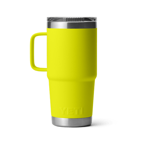 YETI Rambler 591 ML Travel Mug With Stronghold Lid Firefly Yellow Drinkware Yeti 