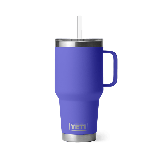 YETI Rambler 1 L Straw Mug With Straw Lid Ultramarine Violet Drinkware Yeti 