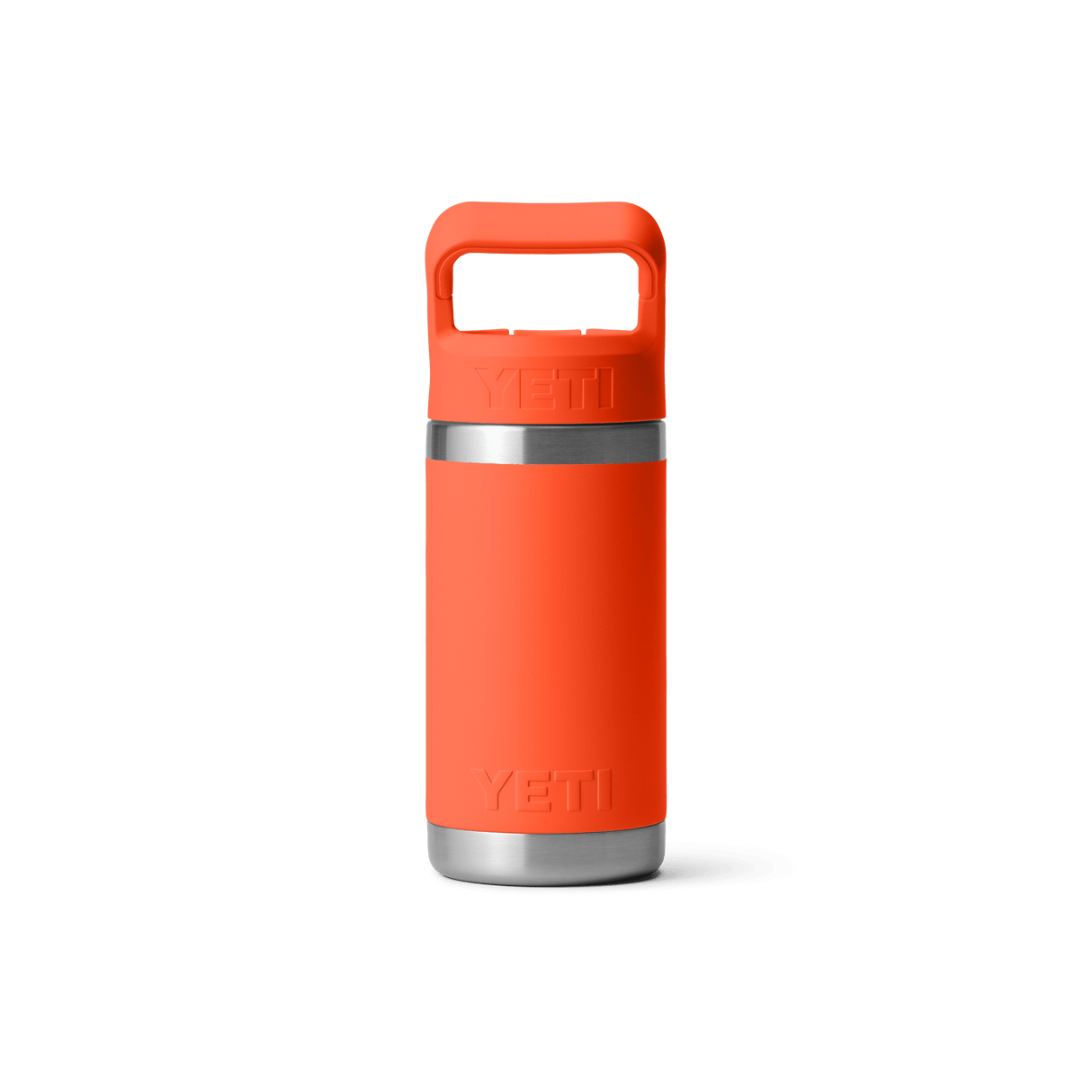 YETI Rambler Jr 355 ML Kids Water Bottle With Colour-Matched Straw Lid Papaya Drinkware Yeti 