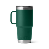 YETI Rambler 591 ML Travel Mug With Stronghold Lid Black Forest Green Drinkware Yeti 