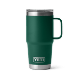 YETI Rambler 591 ML Travel Mug With Stronghold Lid Black Forest Green Drinkware Yeti 