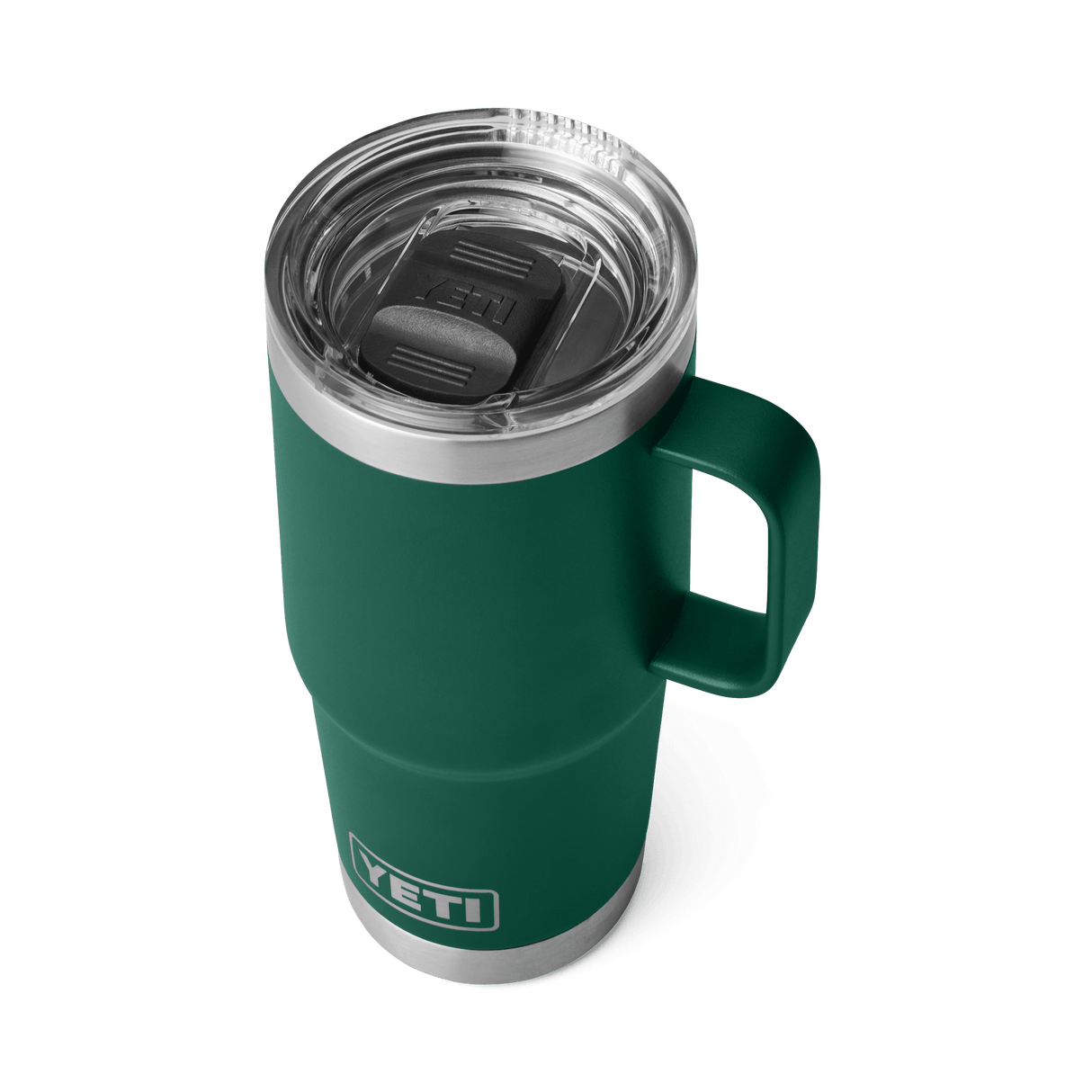 YETI Rambler 591 ML Travel Mug With Stronghold Lid Black Forest Green Drinkware Yeti 