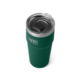 YETI Rambler 591 ML Stackable Cup With Magslider Lid Black Forest Green Drinkware Yeti 