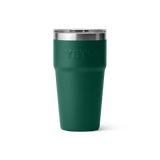 YETI Rambler 591 ML Stackable Cup With Magslider Lid Black Forest Green Drinkware Yeti 