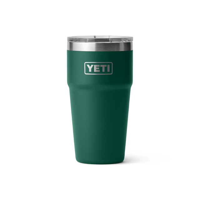 YETI Rambler 591 ML Stackable Cup With Magslider Lid Black Forest Green Drinkware Yeti 