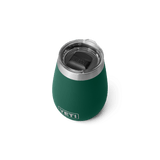 YETI Rambler 295 ML Wine Tumbler With Magslider Lid Black Forest Green Drinkware Yeti 