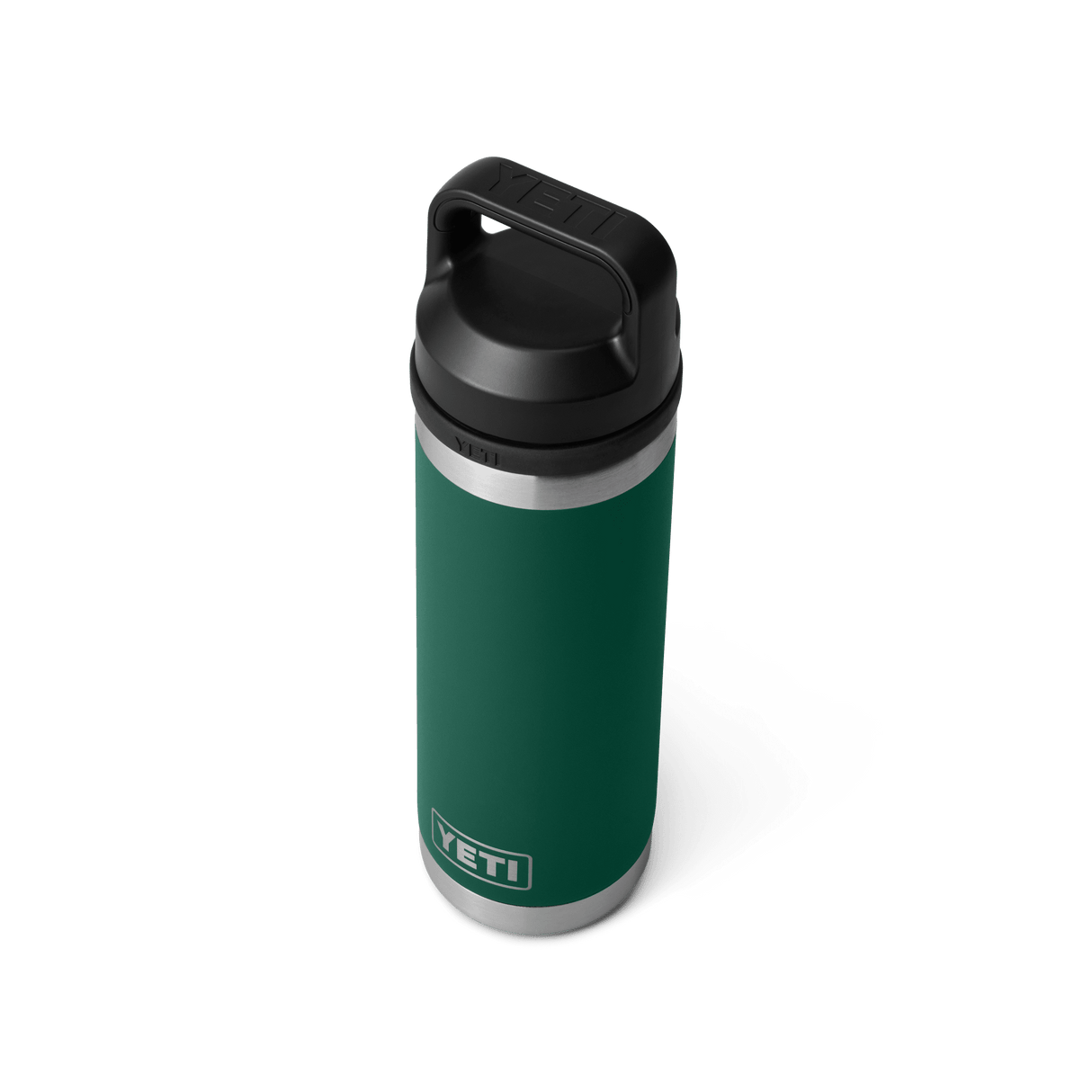 YETI Rambler 532 ML Bottle With Chug Cap Black Forest Green Drinkware Yeti 