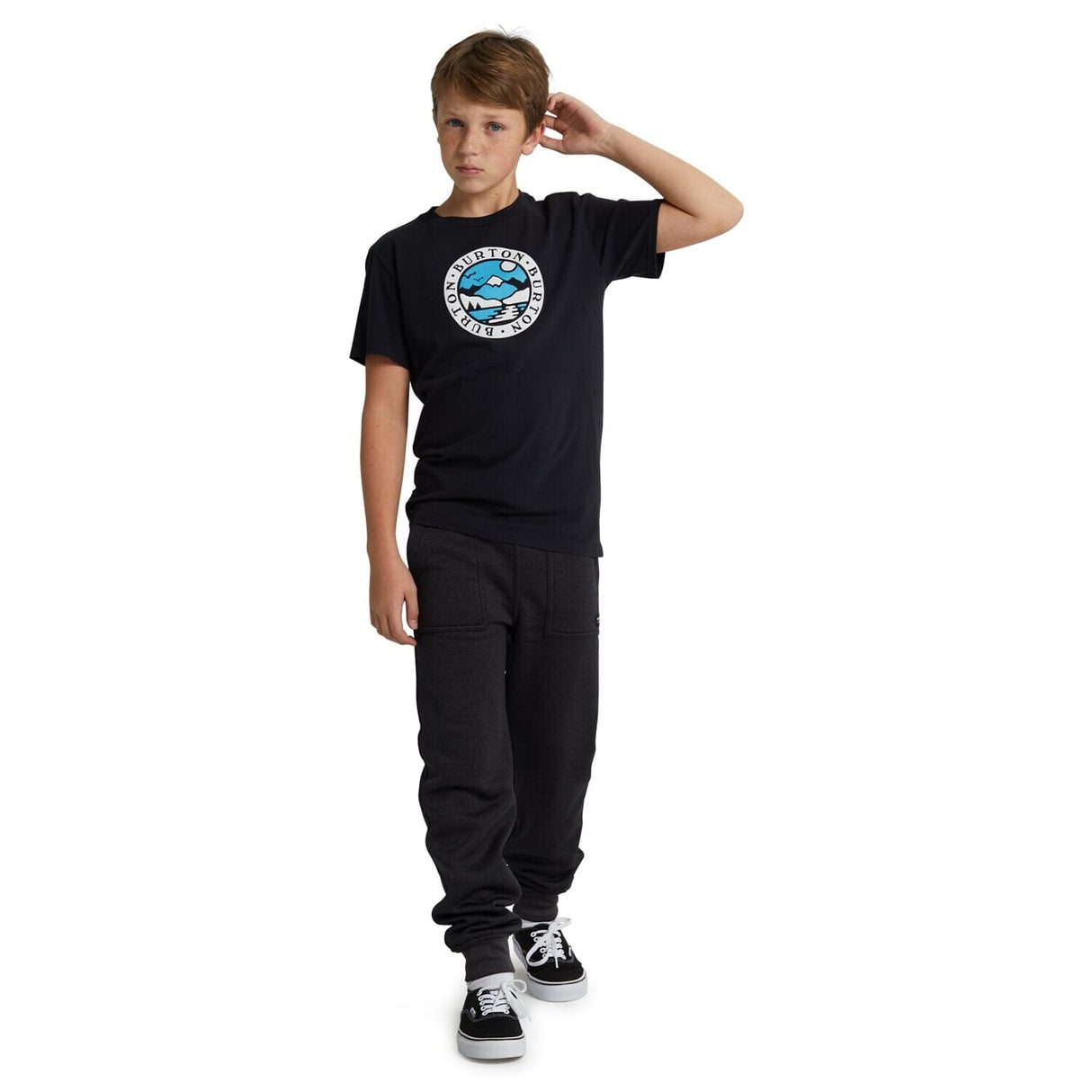 BURTON Kids Oak Sweatpants True Black Heather Boy's Denim and Pants Burton 