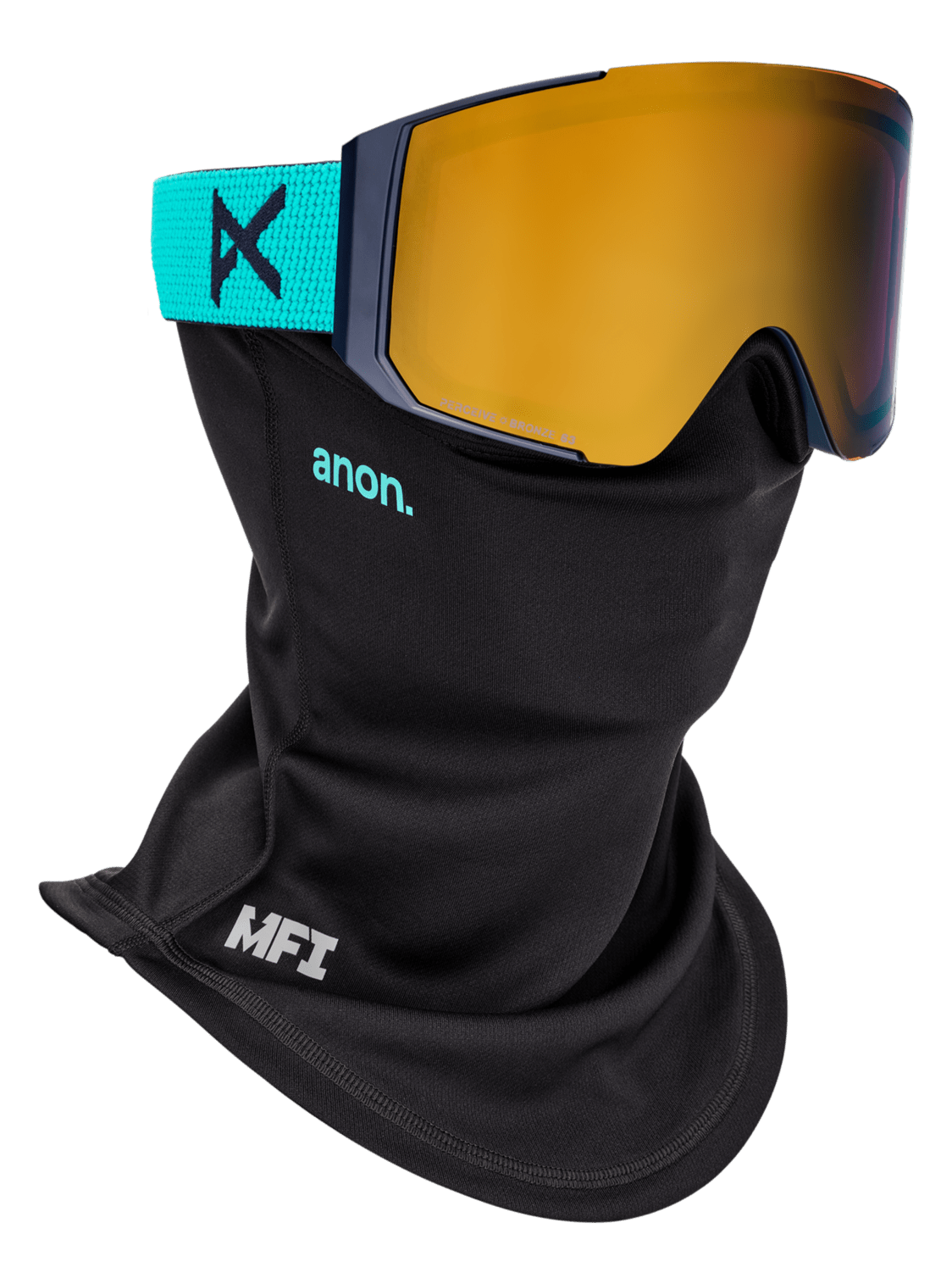 ANON Sync Marine - Perceive Sunny Bronze + Perceive Cloudy Burst + MFI Face Mask Snow Goggle Snow Goggles Anon 