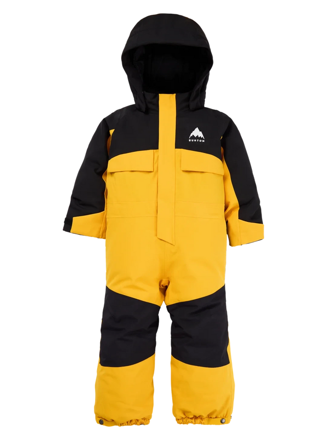 BURTON Toddlers 2L One Piece Snow Suit True Black/Goldenrod 2027 Toddler Outerwear Burton 