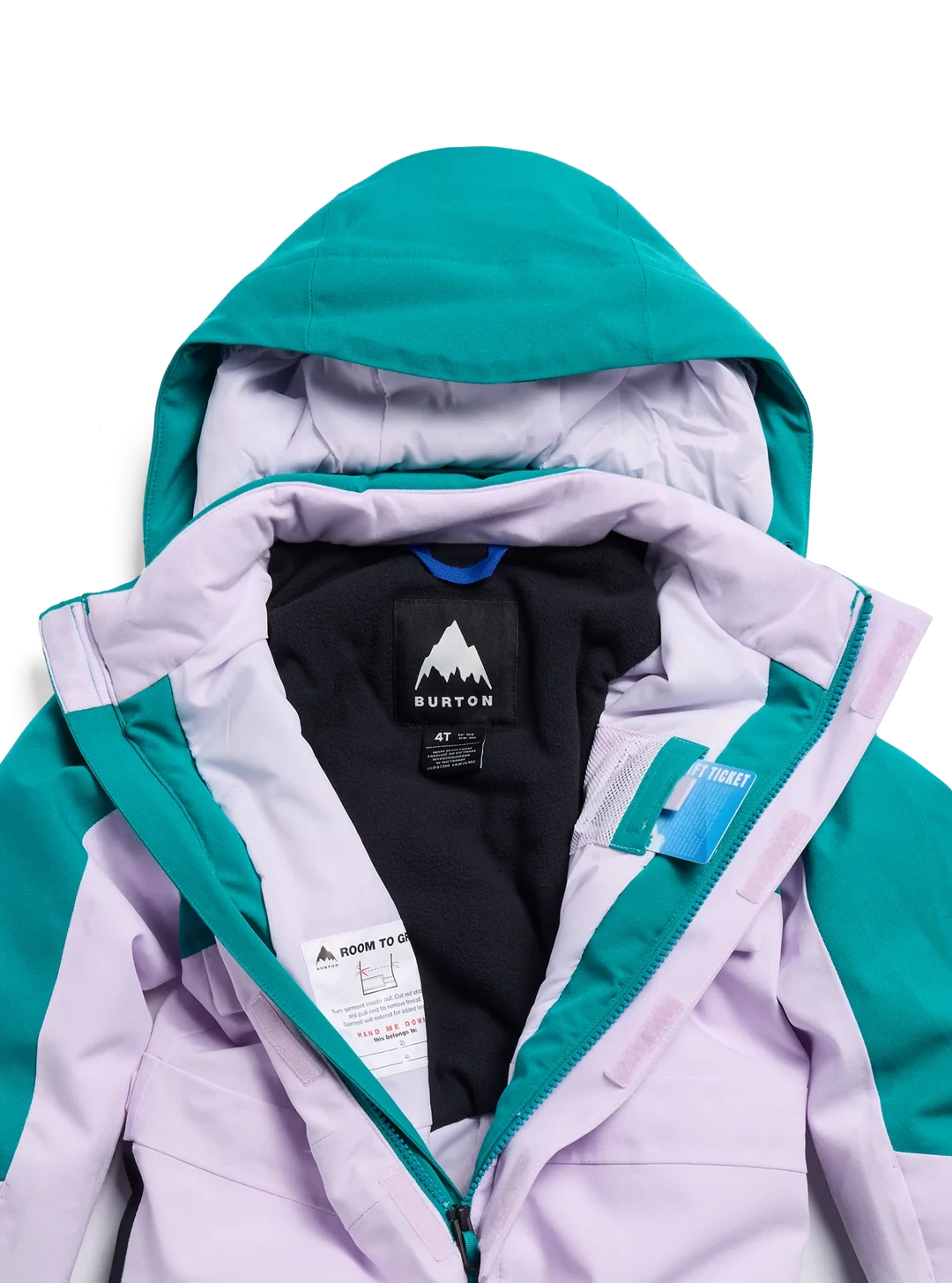 BURTON Toddlers 2L One Piece Snow Suit Pacific Teal/Moondust Purple 2027 Toddler Outerwear Burton 