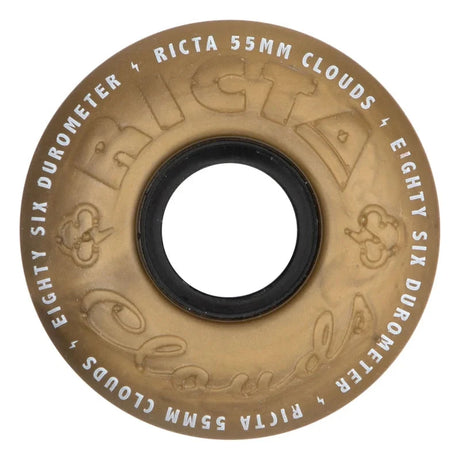 RICTA Clouds Metallic Gold 86A 55mm Skateboard Wheels Skateboard Wheels Ricta 