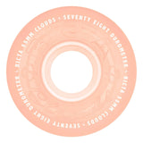 RICTA Clouds Red Glow In The Dark 78A 55mm Skateboard Wheels Skateboard Wheels Ricta 