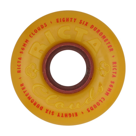 RICTA Clouds Mustard 86A 56mm Skateboard Wheels Skateboard Wheels Ricta 