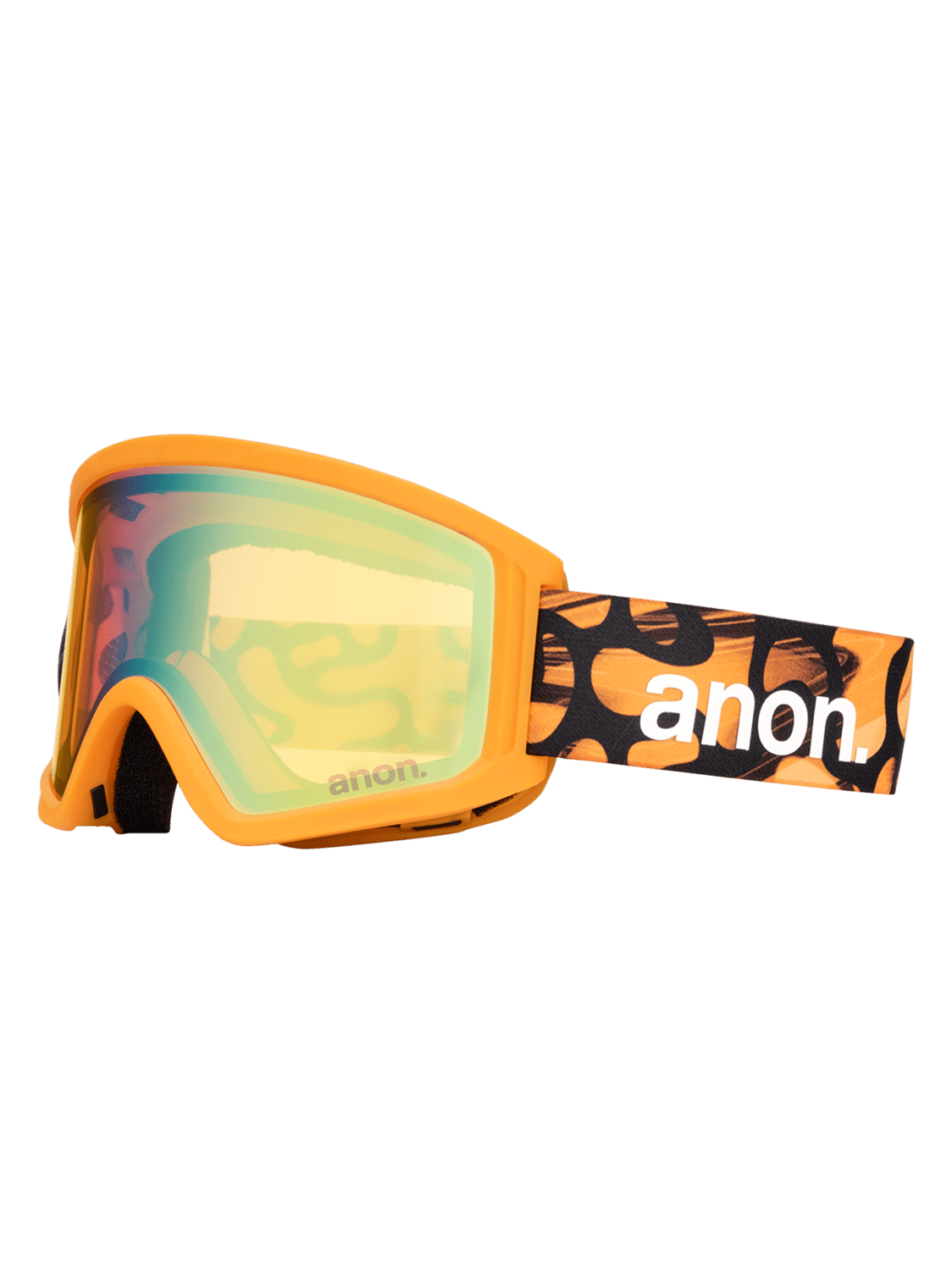 ANON Youth Tracker 2.0 Blobs - Gold Amber + Face MFI Face Mask Snow Goggle Youth Snow Goggles Anon 