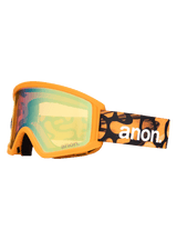 ANON Youth Tracker 2.0 Blobs - Gold Amber + Face MFI Face Mask Snow Goggle Youth Snow Goggles Anon 