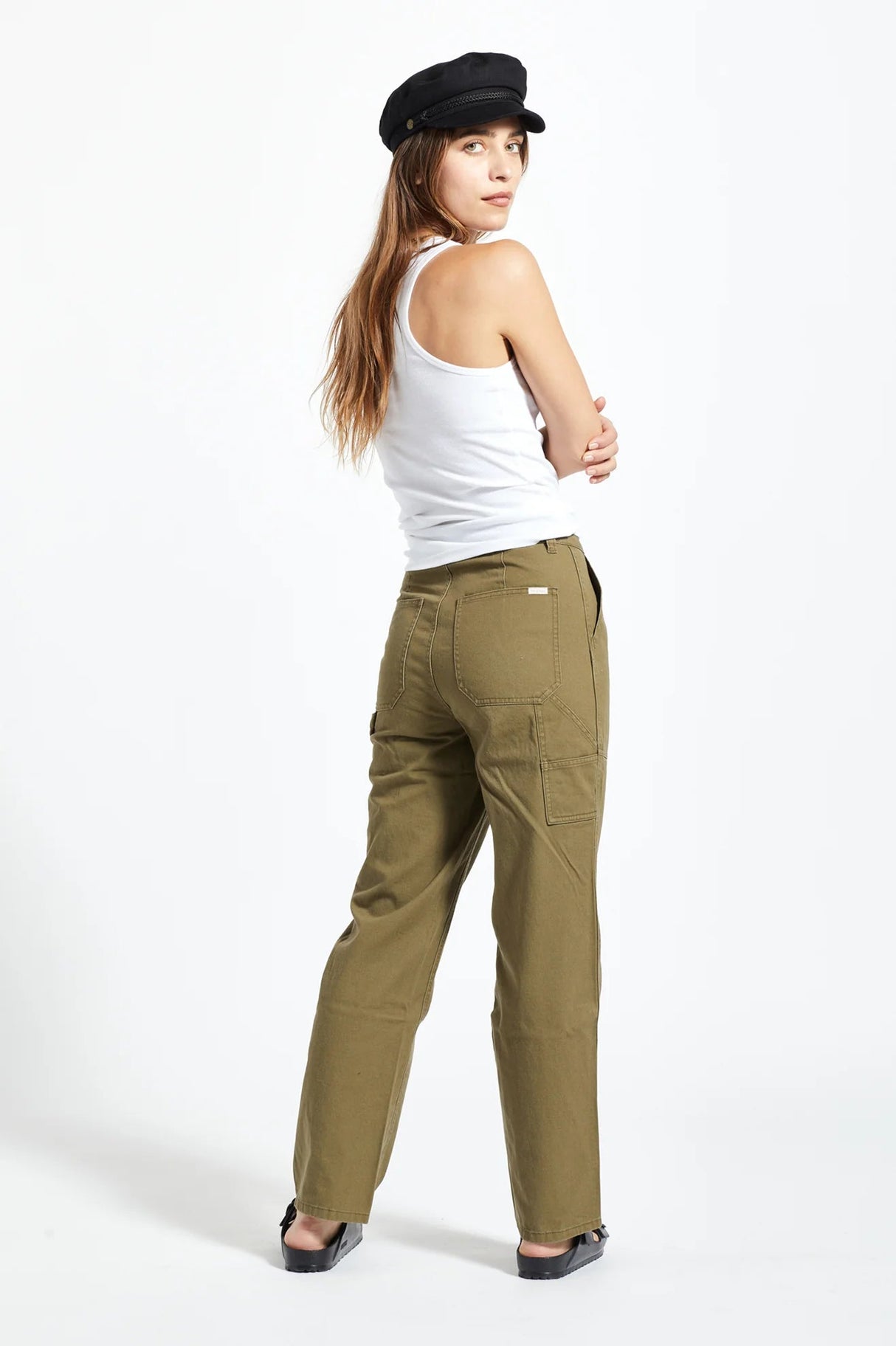 BRIXTON Women's Alameda Pants Military Olive Women's Pants Brixton 