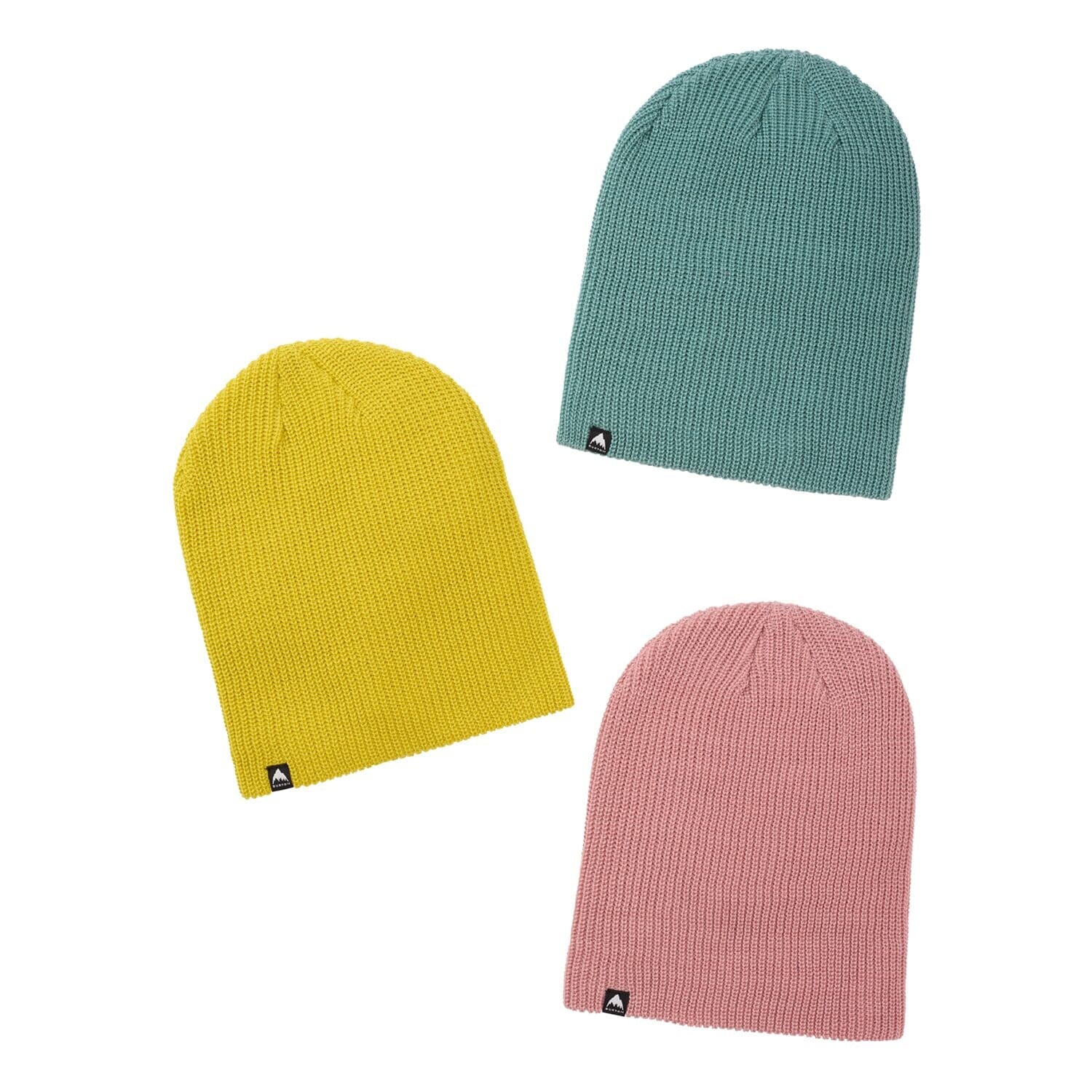 BURTON Recycled DND Beanie 3-Pack Rock Lichen/Sulfur/Powder Blush Women's Beanies Burton 
