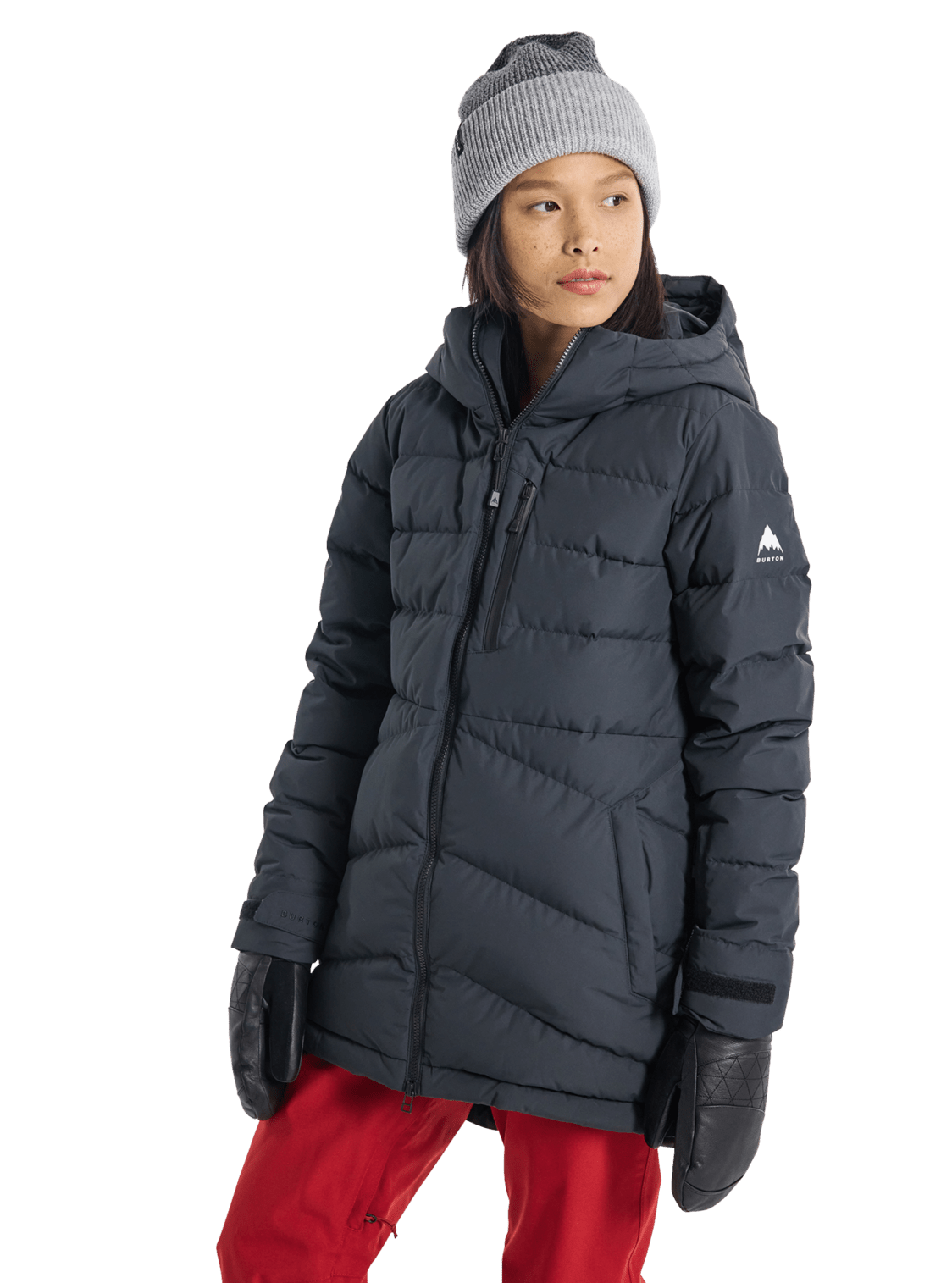 Puffy top snowboard jacket