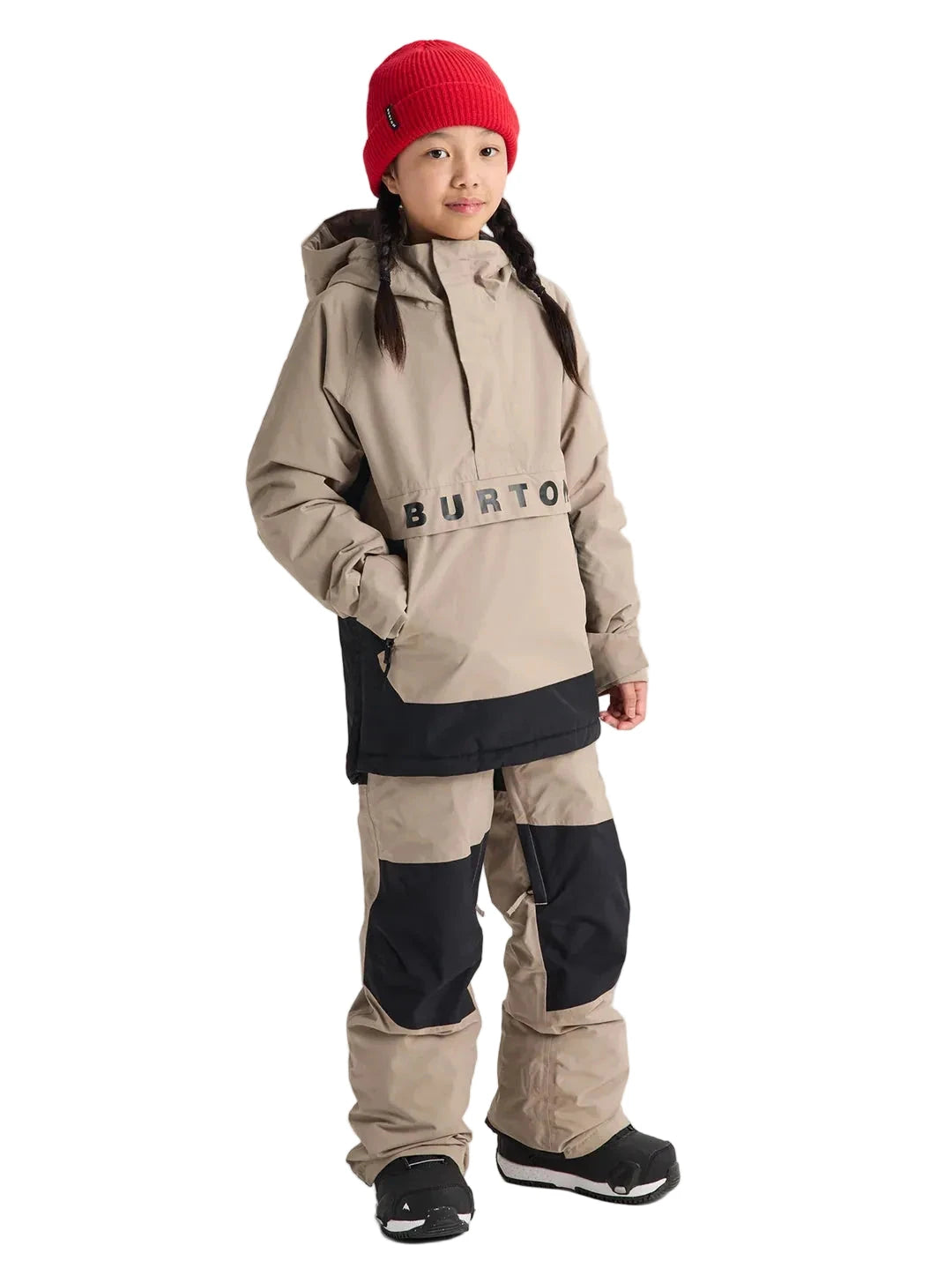 BURTON Kids Frostner 2L Anorak Snow Jacket Summit Taupe/True Black 2027 Youth Snow Jackets Burton 