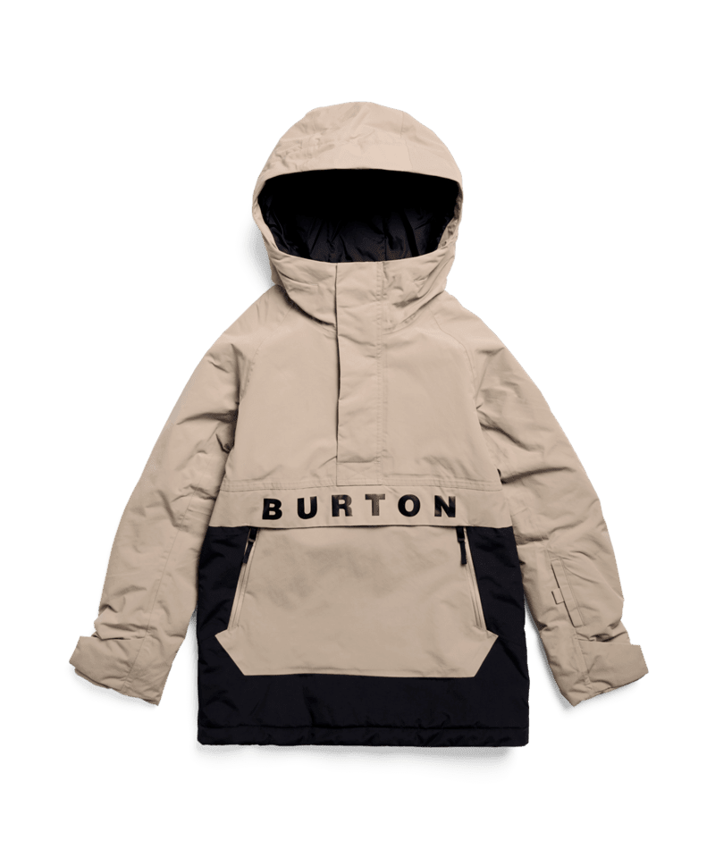 BURTON Kids Frostner 2L Anorak Snow Jacket Summit Taupe/True Black 2027 Youth Snow Jackets Burton 