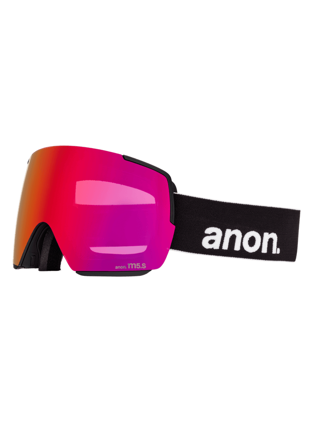 ANON M5S Black - Perceive Sunny Red + Perceive Cloudy Burst + MFI Face Mask Snow Goggle Snow Goggles Anon 