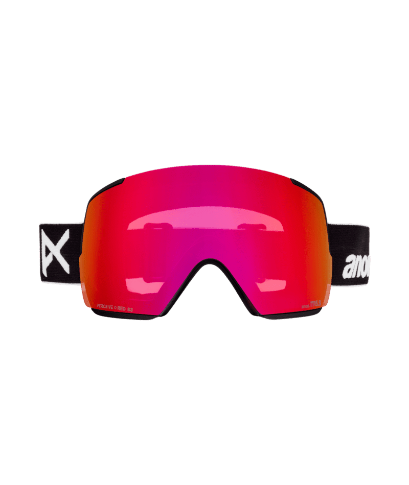 ANON M5S Black - Perceive Sunny Red + Perceive Cloudy Burst + MFI Face Mask Snow Goggle Snow Goggles Anon 
