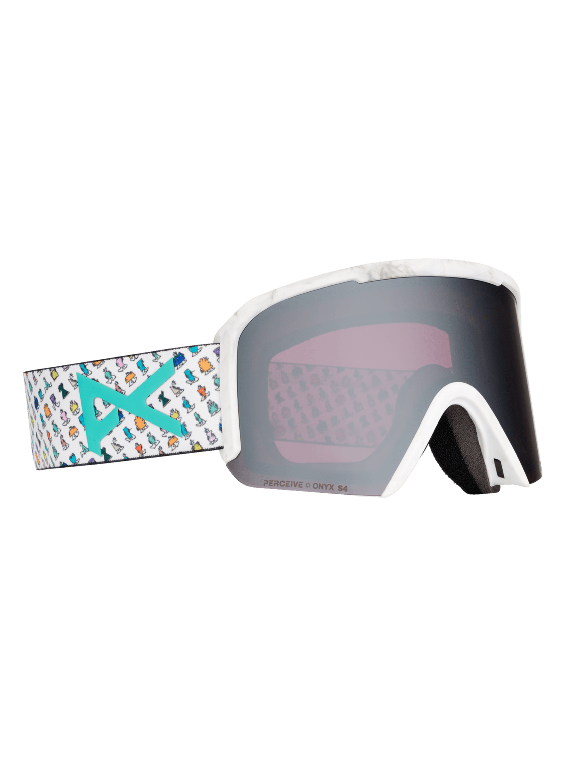 ANON Nesa LB Encounters - Perceive Sunny Onyx + Perceive Variable Violet + MFI Face Mask Snow Goggle Snow Goggles Anon 