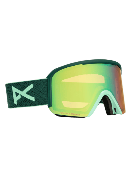 ANON Nesa Brunswick Green - Perceive Variable Green + Perceive Cloudy Pink + MFI Face Mask Snow Goggle Snow Goggles Anon 