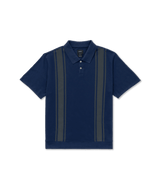 RVCA Ivy League Polo Shirt Moody Blue Men's Polos RVCA 