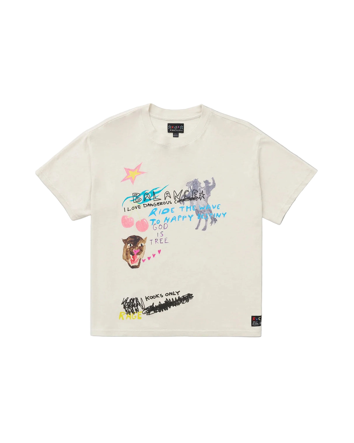 RVCA Ride The Wave Hemp T-Shirt Ceramic
