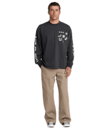 RVCA High On Life Long Sleeve T-Shirt Pirate Black Men's Long Sleeve T-Shirts RVCA 