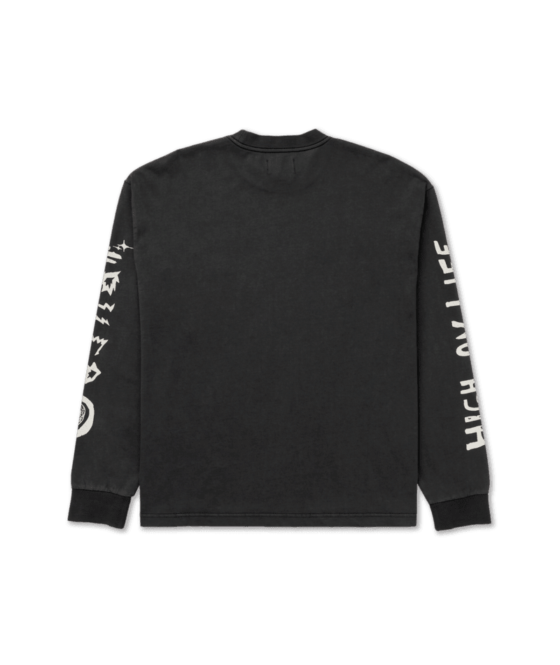 RVCA High On Life Long Sleeve T-Shirt Pirate Black Men's Long Sleeve T-Shirts RVCA 