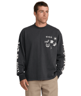 RVCA High On Life Long Sleeve T-Shirt Pirate Black Men's Long Sleeve T-Shirts RVCA 