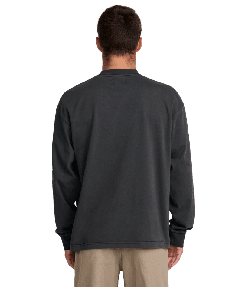 RVCA High On Life Long Sleeve T-Shirt Pirate Black Men's Long Sleeve T-Shirts RVCA 