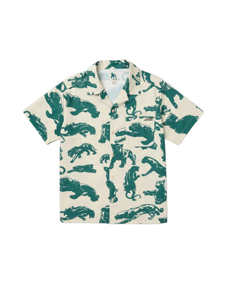 RVCA TJP All Over Short Sleeve Button Up Ceramic Men's Short Sleeve Button Up Shirts RVCA 
