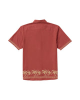 RVCA Talum Short Sleeve Button Up Shirt Dusty Red Men's Short Sleeve Button Up Shirts RVCA 