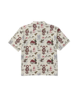 RVCA Wasteland Short Sleeve Button Up Shirt Natural Men's Short Sleeve Button Up Shirts RVCA 