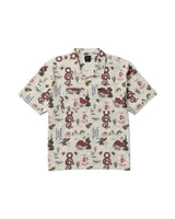 RVCA Wasteland Short Sleeve Button Up Shirt Natural Men's Short Sleeve Button Up Shirts RVCA 