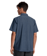 RVCA Rosa Chambray Short Sleeve Button Up Indigo Men's Short Sleeve Button Up Shirts RVCA 