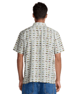RVCA Tackle Shop Short Sleeve Button Up Wheat Men's Short Sleeve Button Up Shirts RVCA 