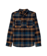 RVCA Dayshift Blanket Flannel Pirate Black Men's Long Sleeve Button Up Shirts RVCA 