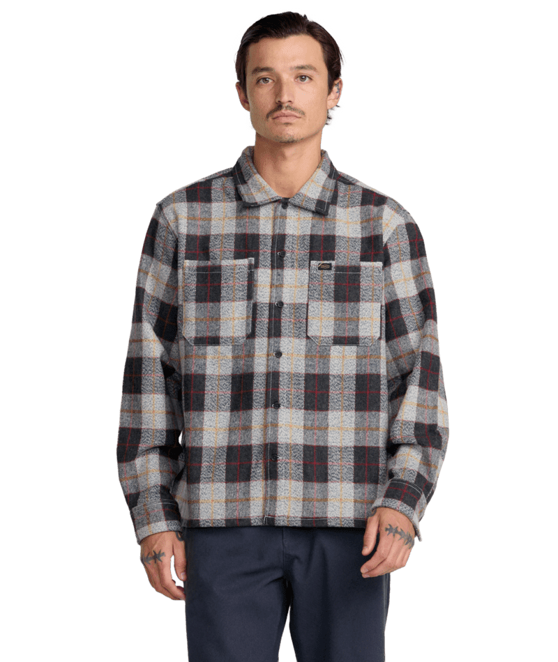 RVCA Dayshift Flannel Multi Men's Long Sleeve Button Up Shirts RVCA 