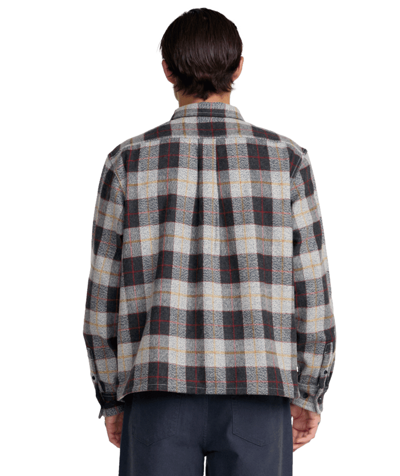 RVCA Dayshift Flannel Multi Men's Long Sleeve Button Up Shirts RVCA 