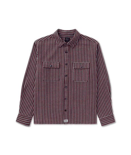 RVCA Big RVCA Flannel Long Sleeve Shirt Red Earth Men's Flannel Shirts RVCA 