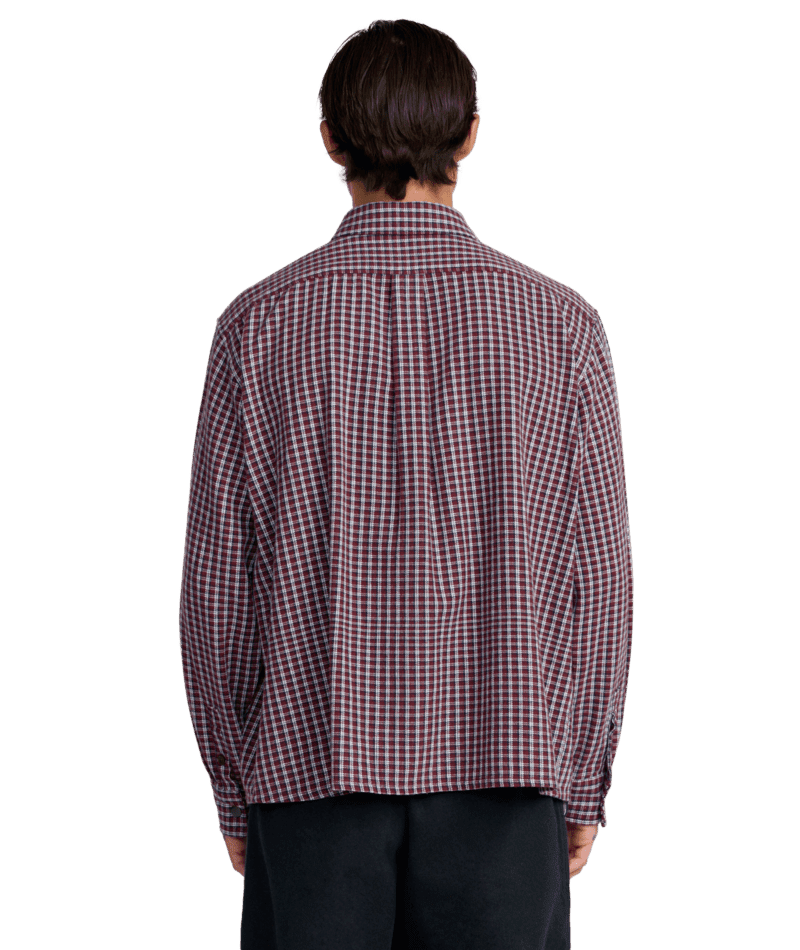RVCA Big RVCA Flannel Long Sleeve Shirt Red Earth Men's Flannel Shirts RVCA 